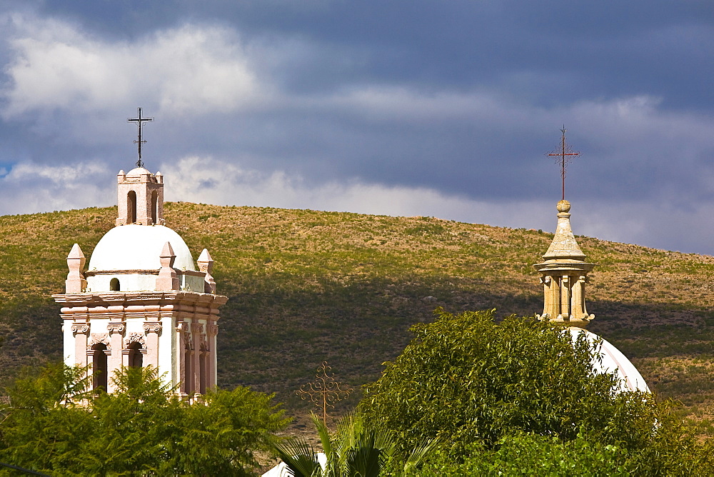 High section view of a church, Iglesia De Nuestra Senora De Belen, Real De Asientos, Aguascalientes, Mexico