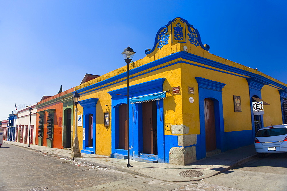 Buildings in a street, Oaxaca, Oaxaca State, Mexico