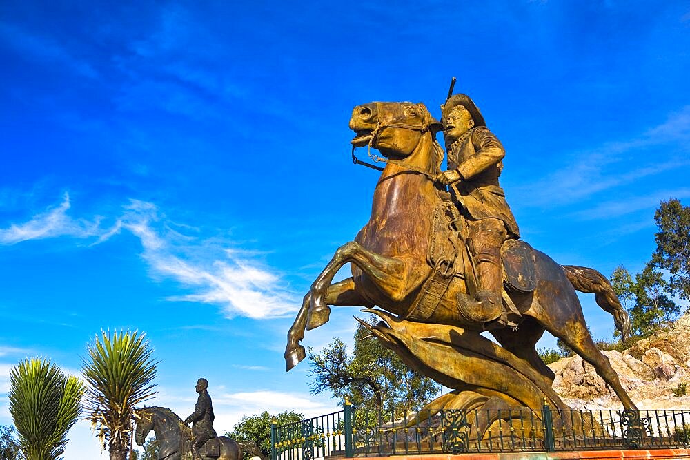 Low angle view of a statue, Zacatecas State, Mexico