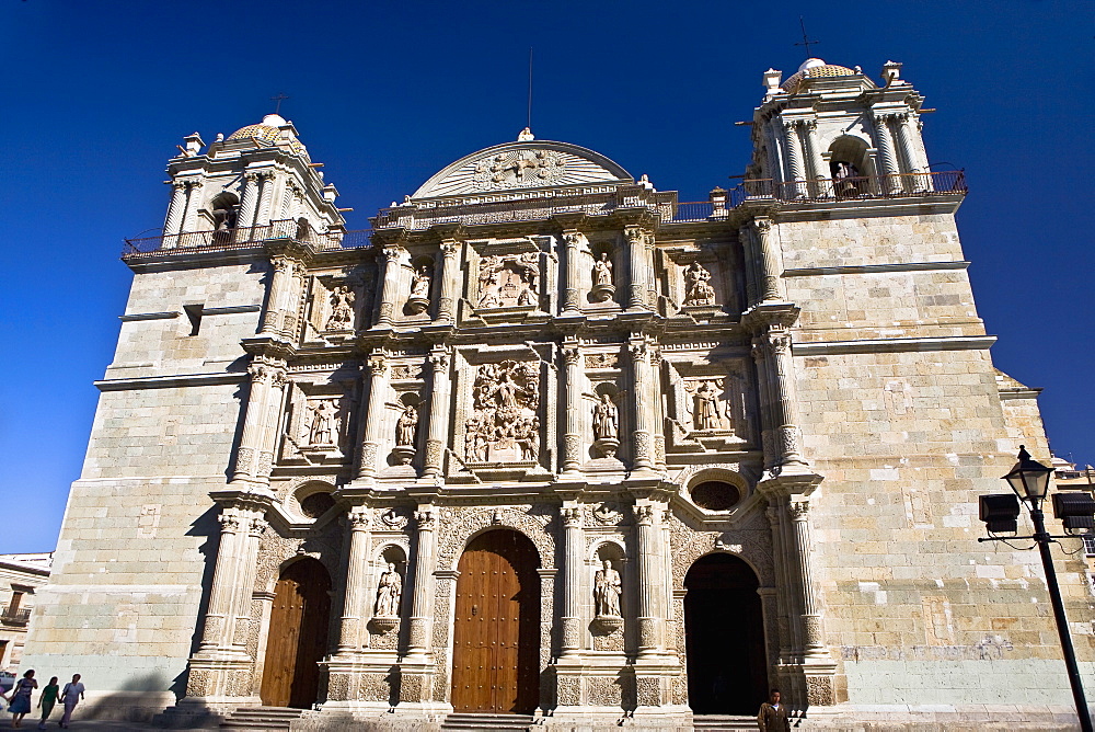 Low angle view of a cathedral, Oaxaca Cathedral, Oaxaca, Oaxaca State, Mexico