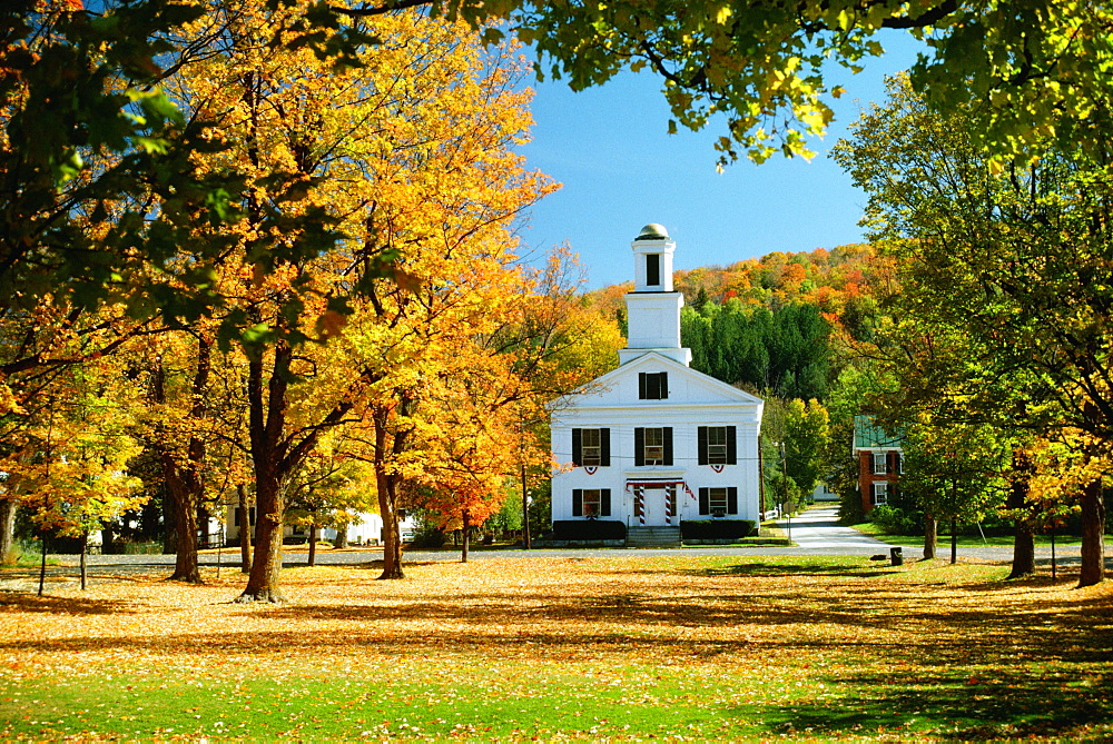 Church in the garden, Chelsea, Vermont, USA