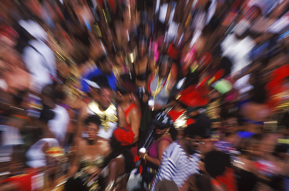 High angle view of a crowd of people