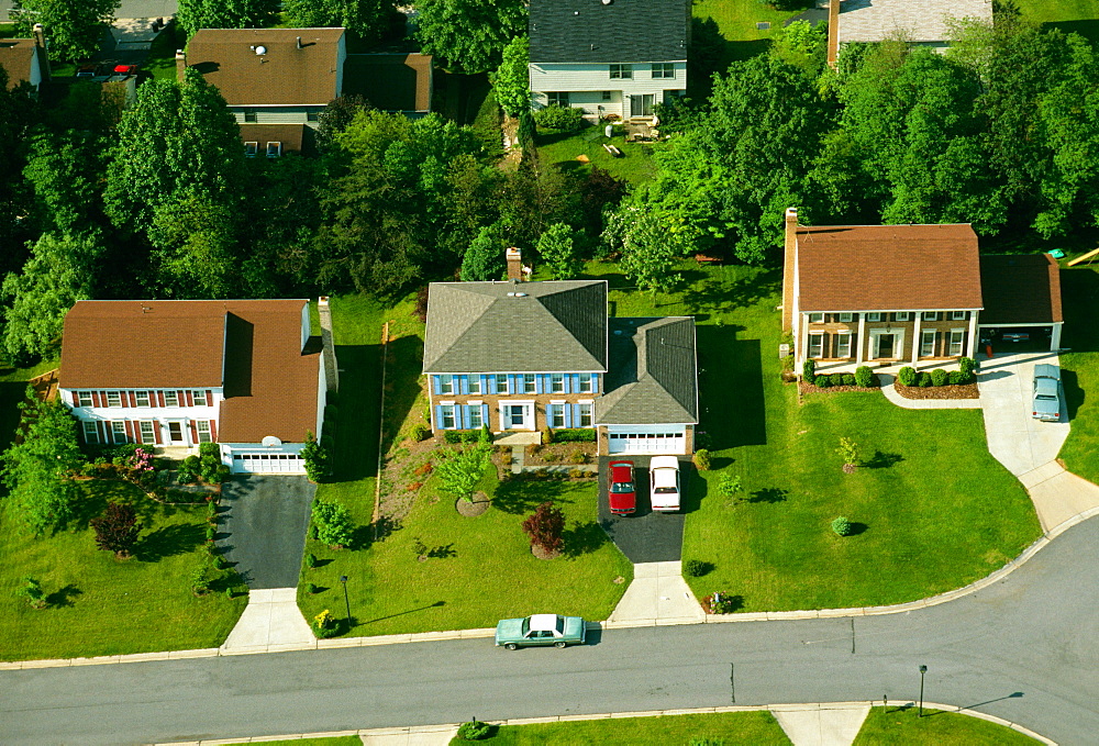 Suburban housing in Maryland