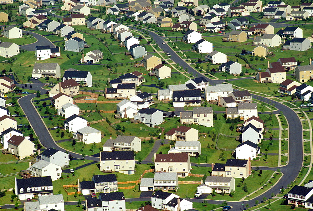 Aerial view of Housing in Maryland