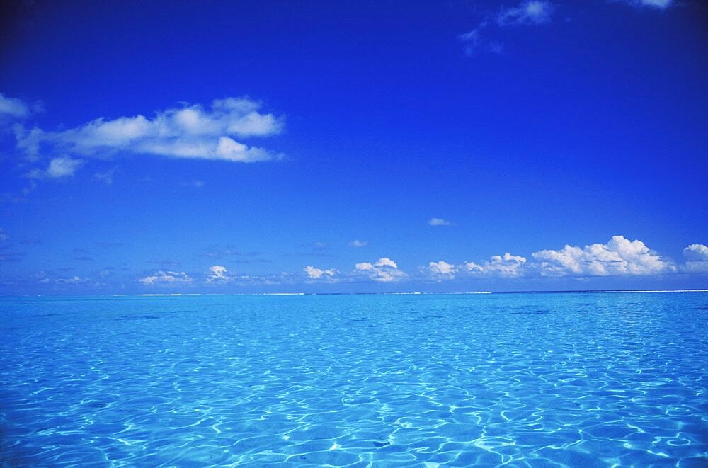 Panoramic view of the ocean, Hawaii, USA