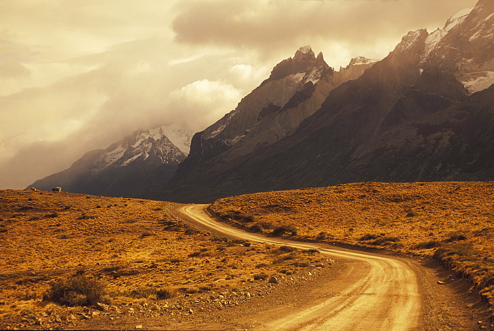 Dirt road through a landscape