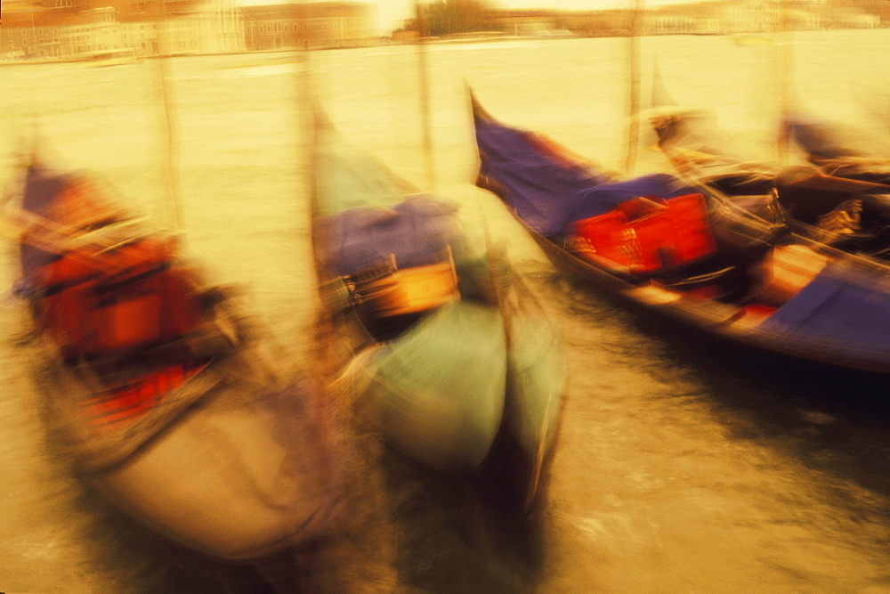 Boats moored at a dock, Italy