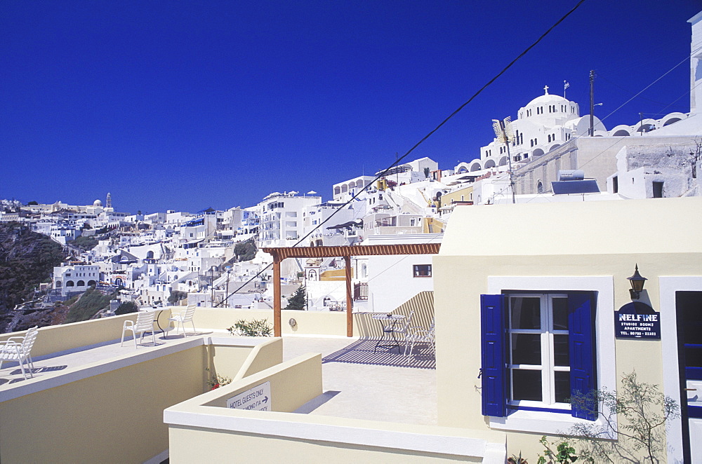 High angle view of a houses in a city