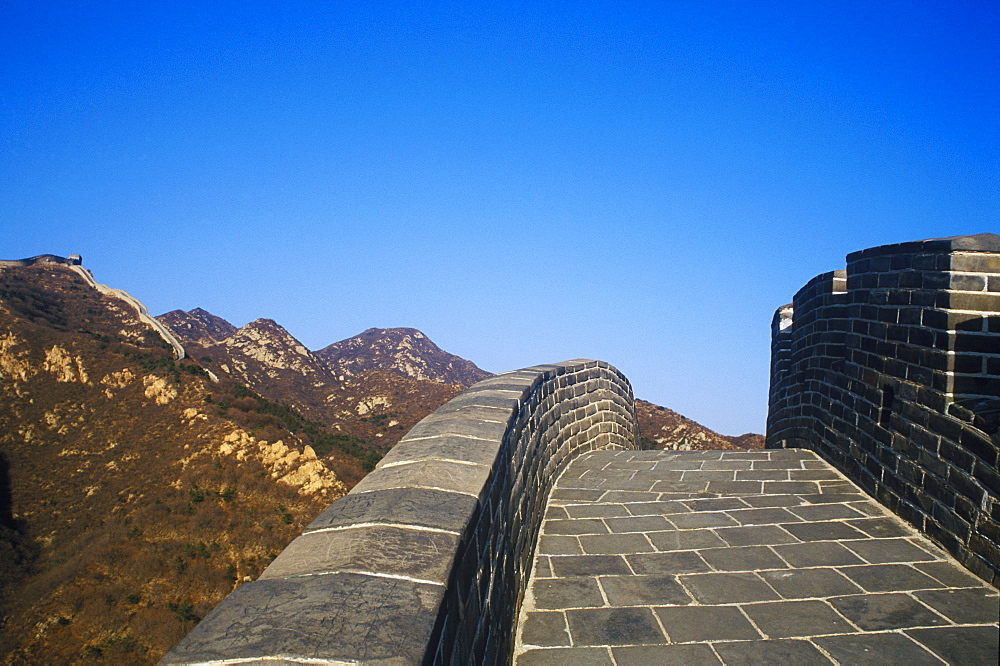Close-up of a fortified wall, Great Wall Of China, China