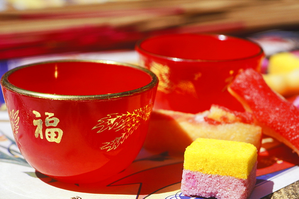 Close-up of two bowls