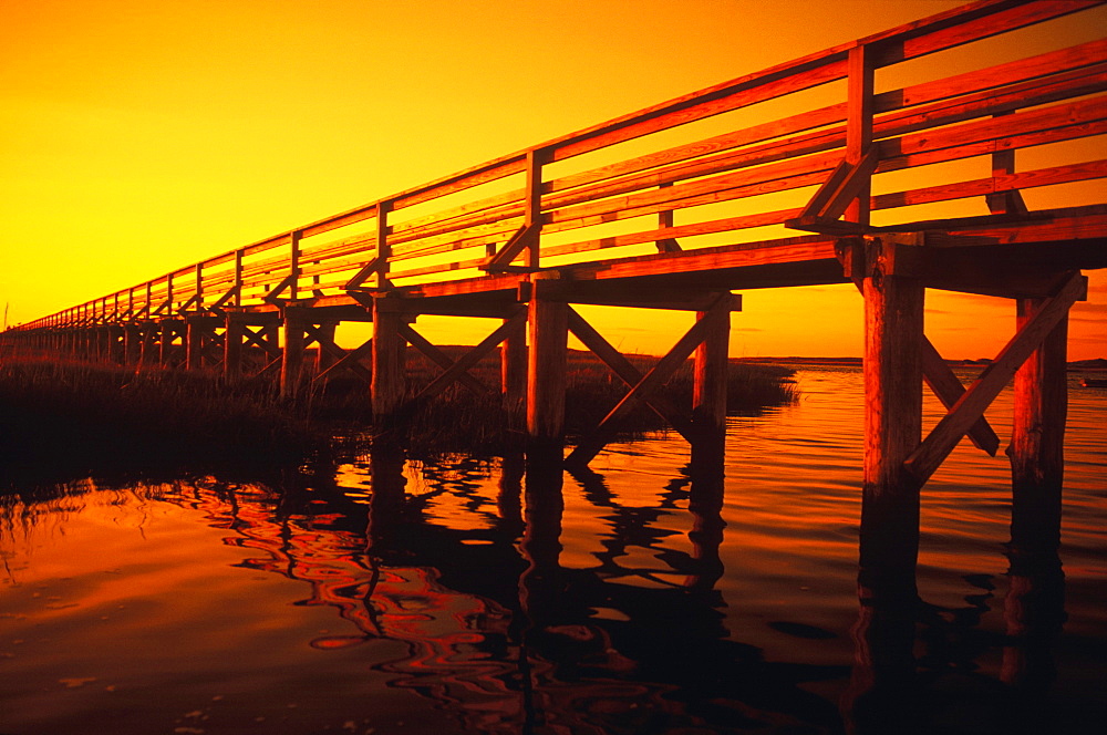 Bridge across a river, Cape Cod, Massachusetts, USA 