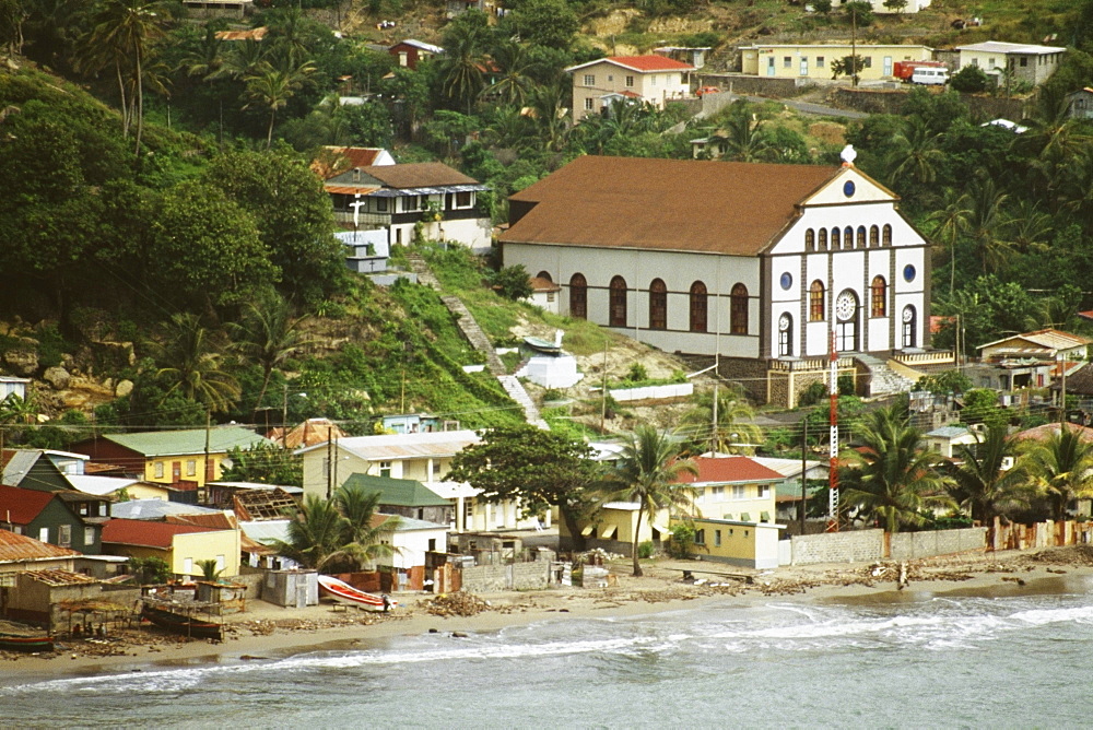 View of Castries, the capital and major port of St. Lucia