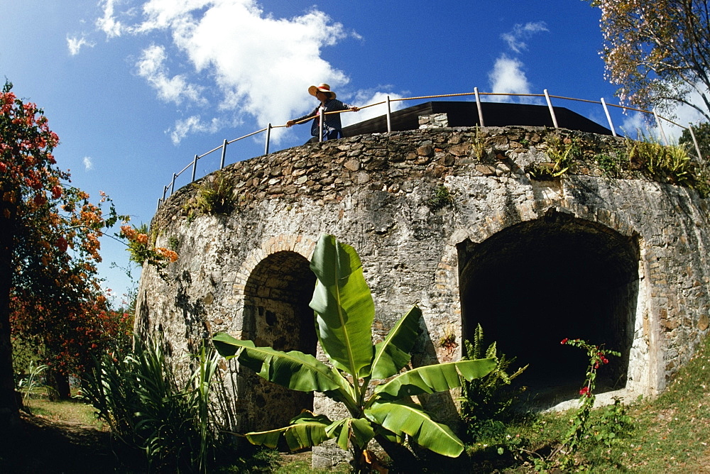 Low angle view of an old fort, St. John, U.S. Virgin Islands