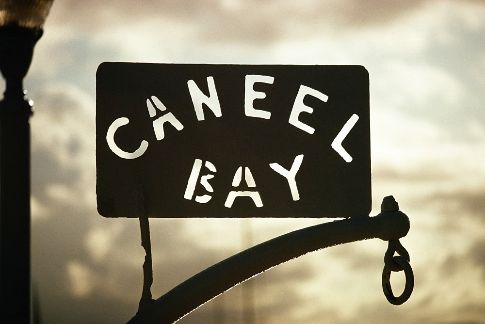 Signage on display, St. John, U.S. Virgin Islands