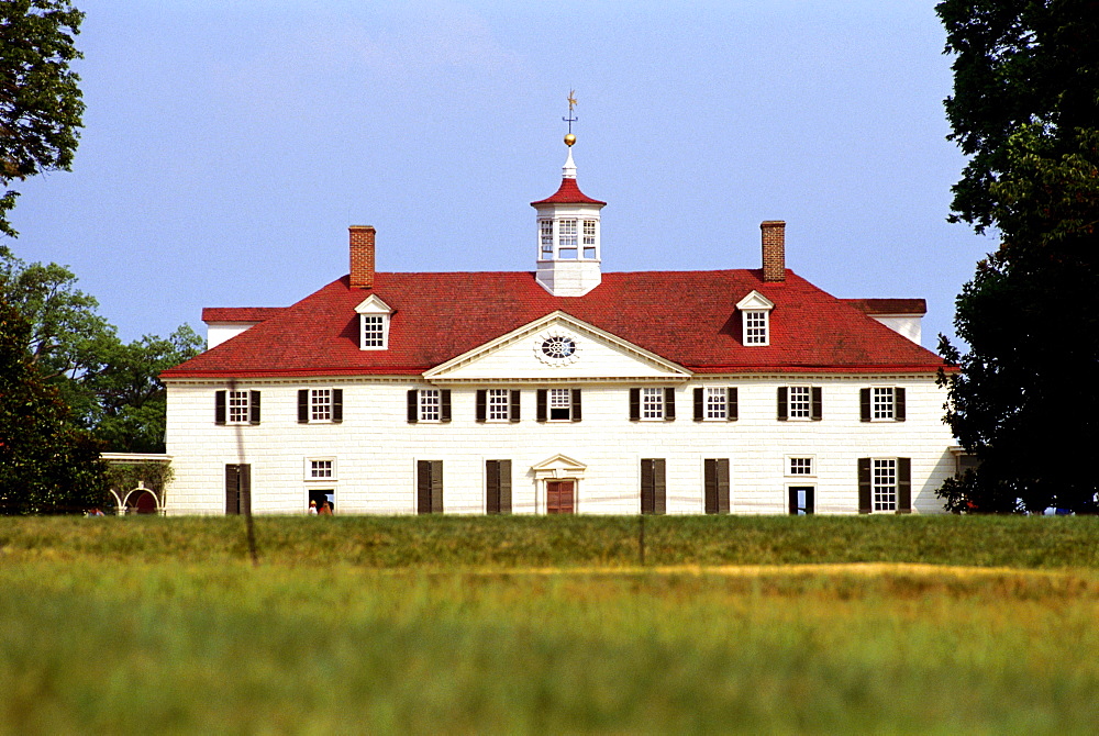 Facade of a house, Mount Vernon, Washington DC, USA