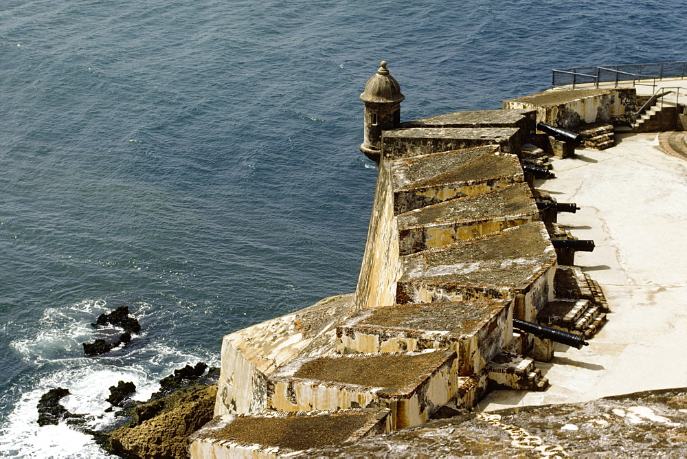 High angle view of El Morro Fort, San Juan, Puerto Rico