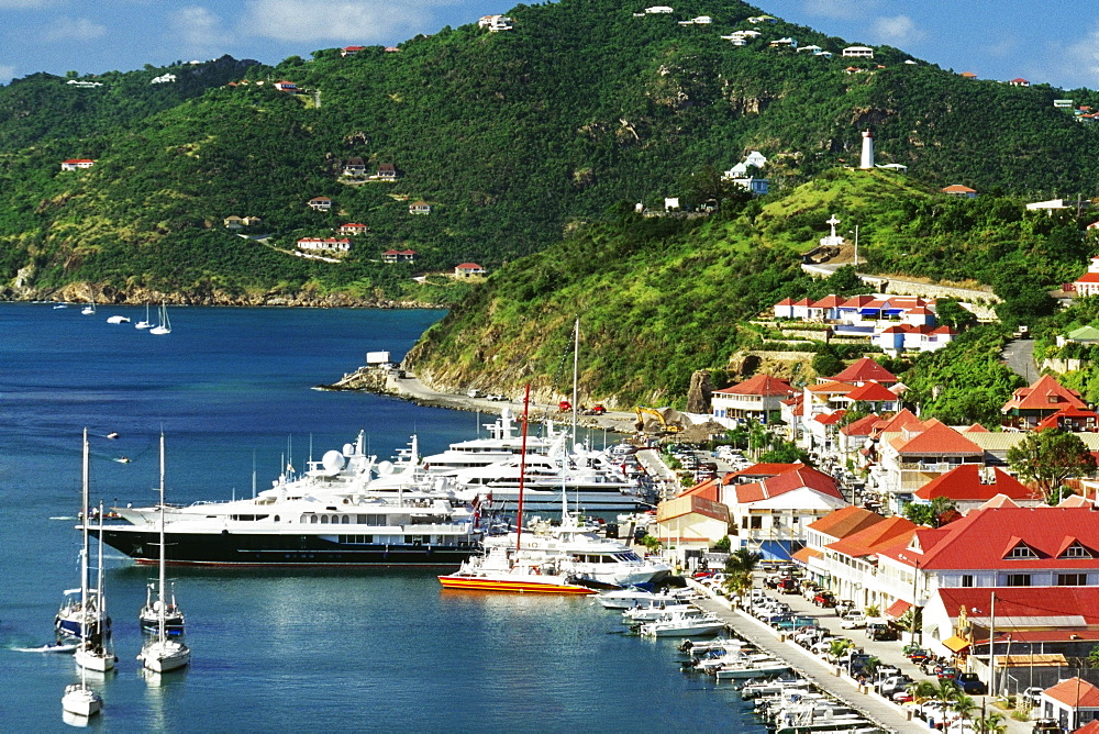 Side view of boats docked at a shore, St. Bant's