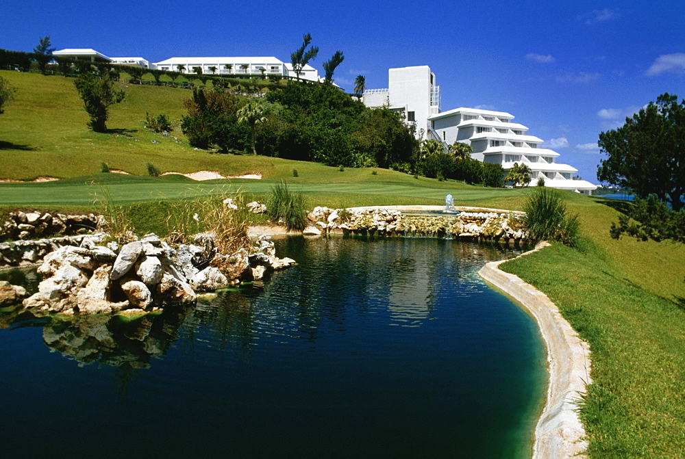 Side view of  Castle harbor golf course, Bermuda