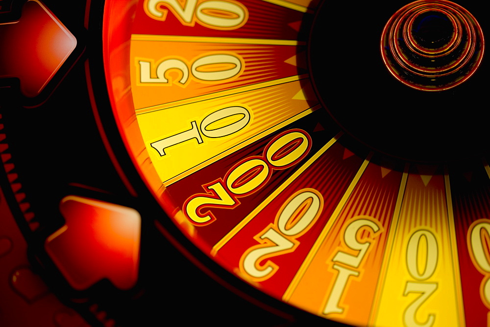 Close-up of a fortune wheel, Las Vegas, Nevada, USA