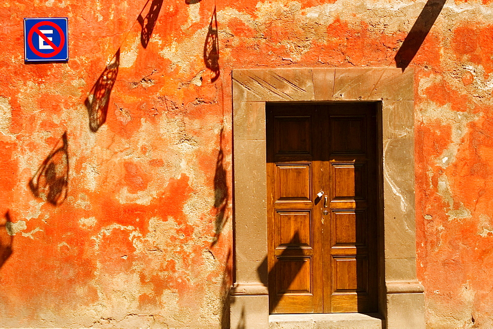 Facade of a house, Mexico