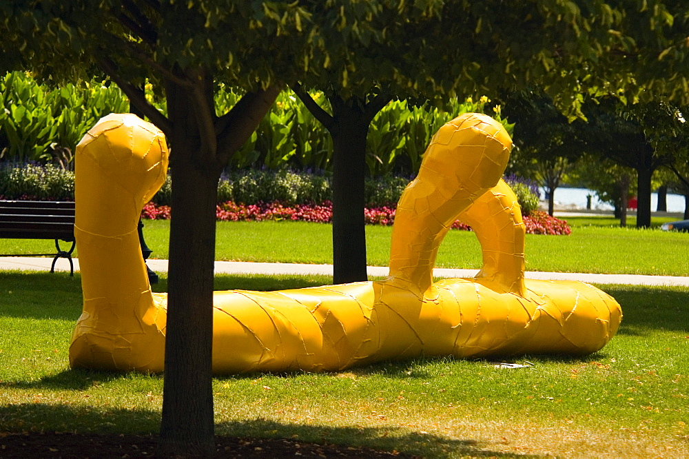 Statue in a park, Chicago, Illinois, USA