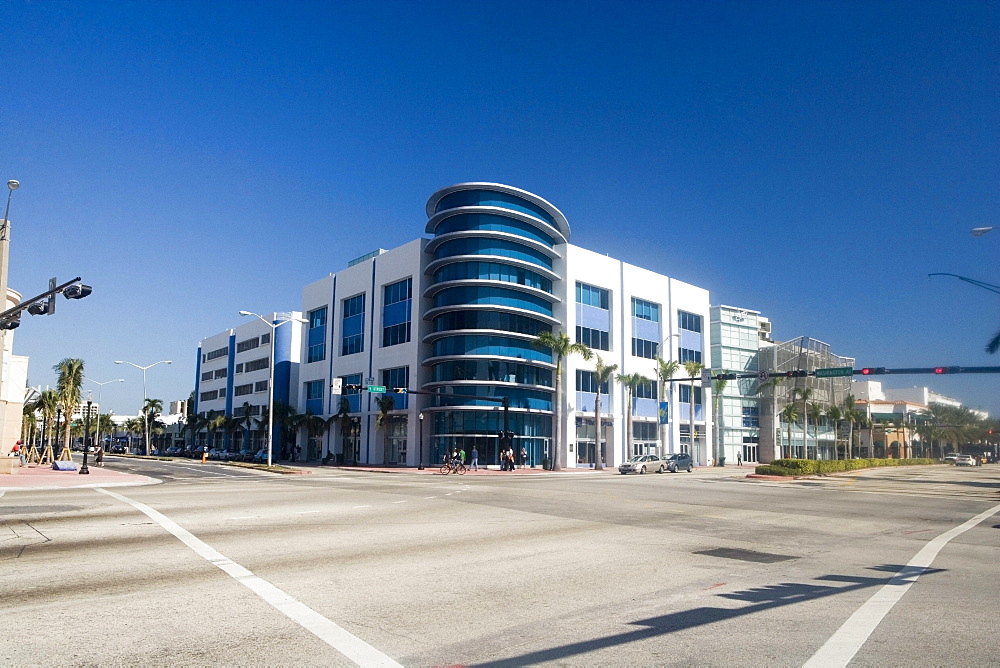 Building alongside a road, Miami, Florida, USA
