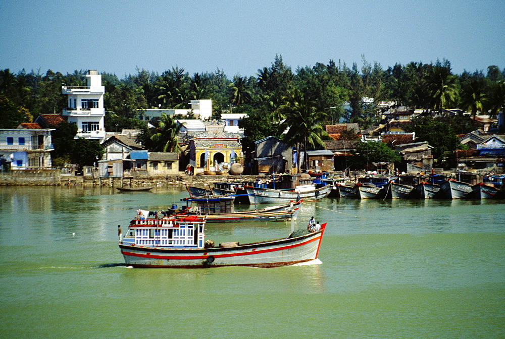 Boat on the Danang River, Vietnam