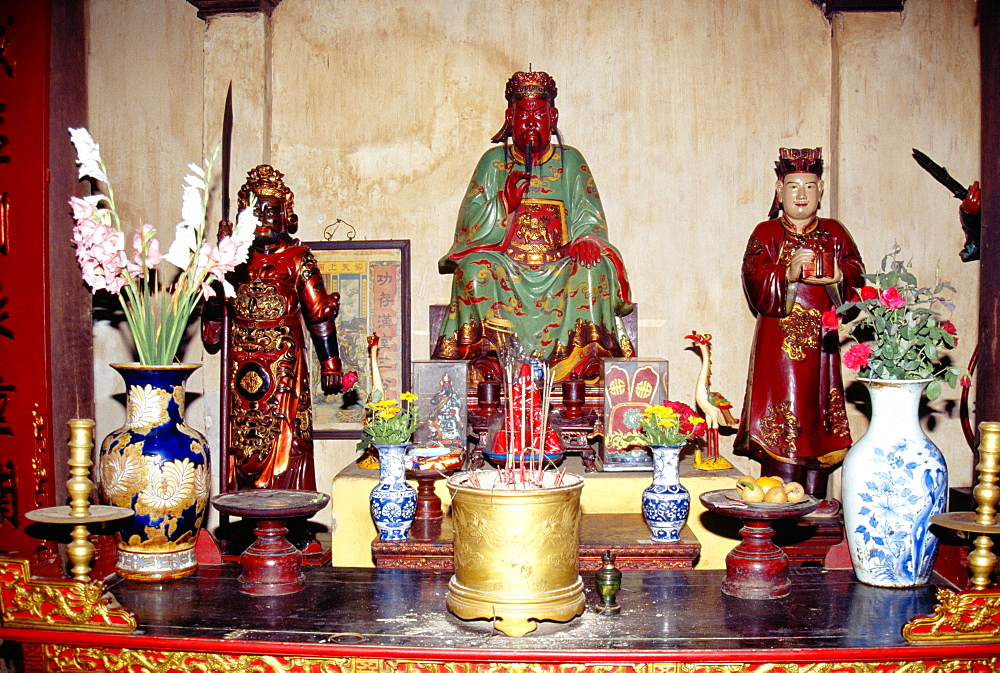 Deities at the Tran Quoc Pagoda, Hanoi, Vietnam