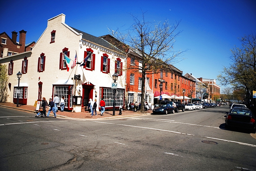 Building along the street, Old Town, Alexandria, Virginia, USA