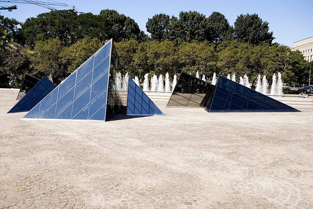 Glass pyramids, Washington DC, USA