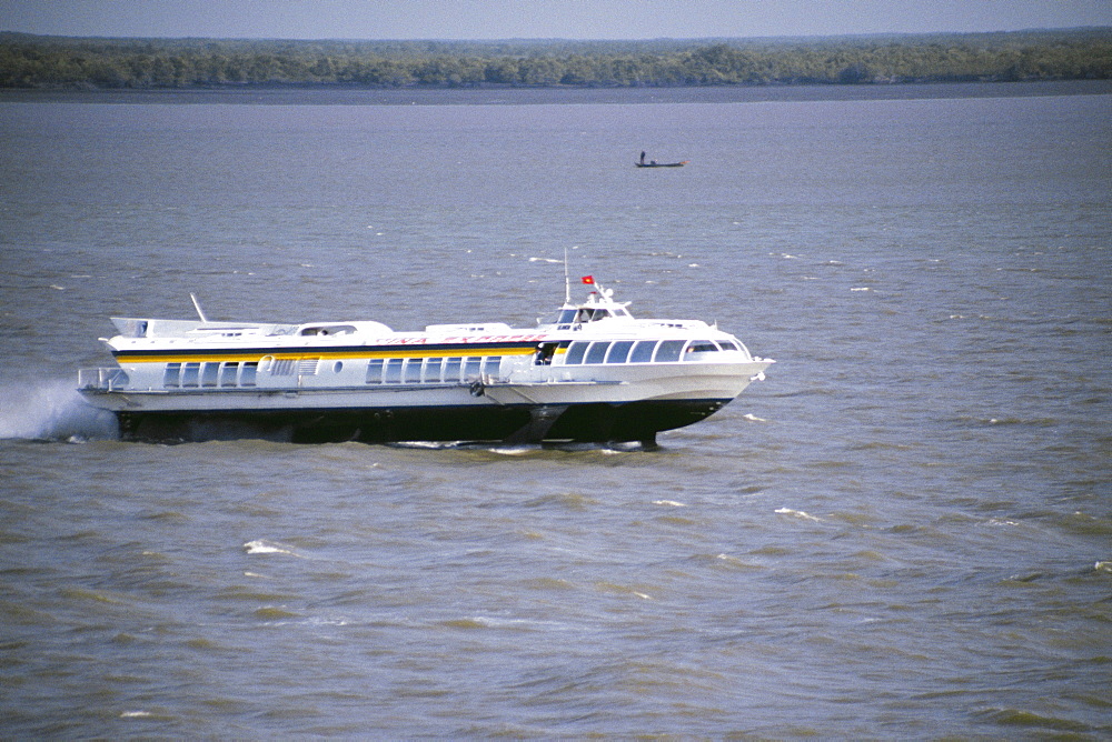 Hydrofoil in the Saigon River Delta, Vietnam