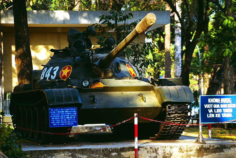 War exhibit, Reunification Palace, Ho Chi Minh City (formerly Saigon) Vietnam