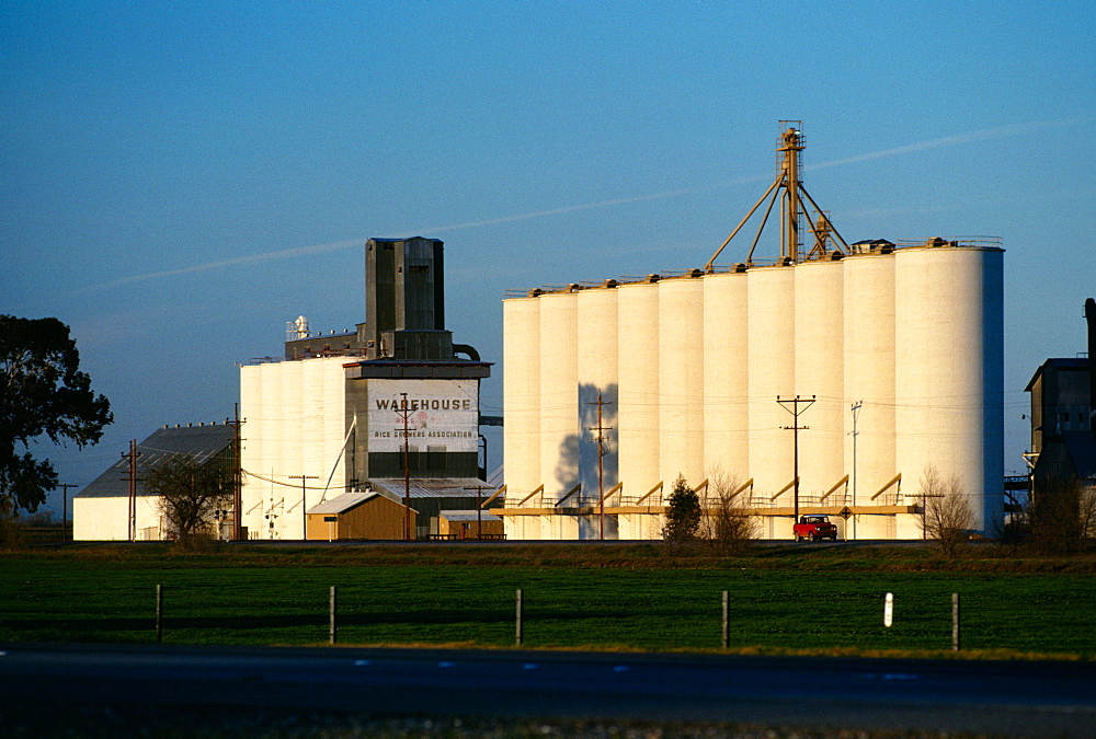 Grain storage in Northern California