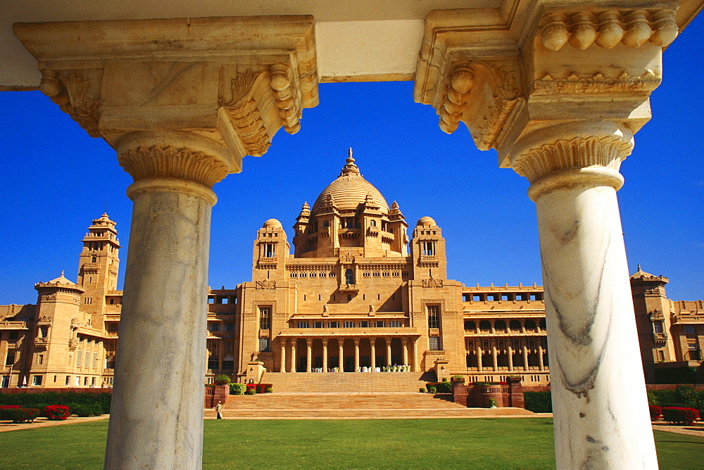 Facade of a palace, Limaid Bhawan Palace, Jodhpur, India