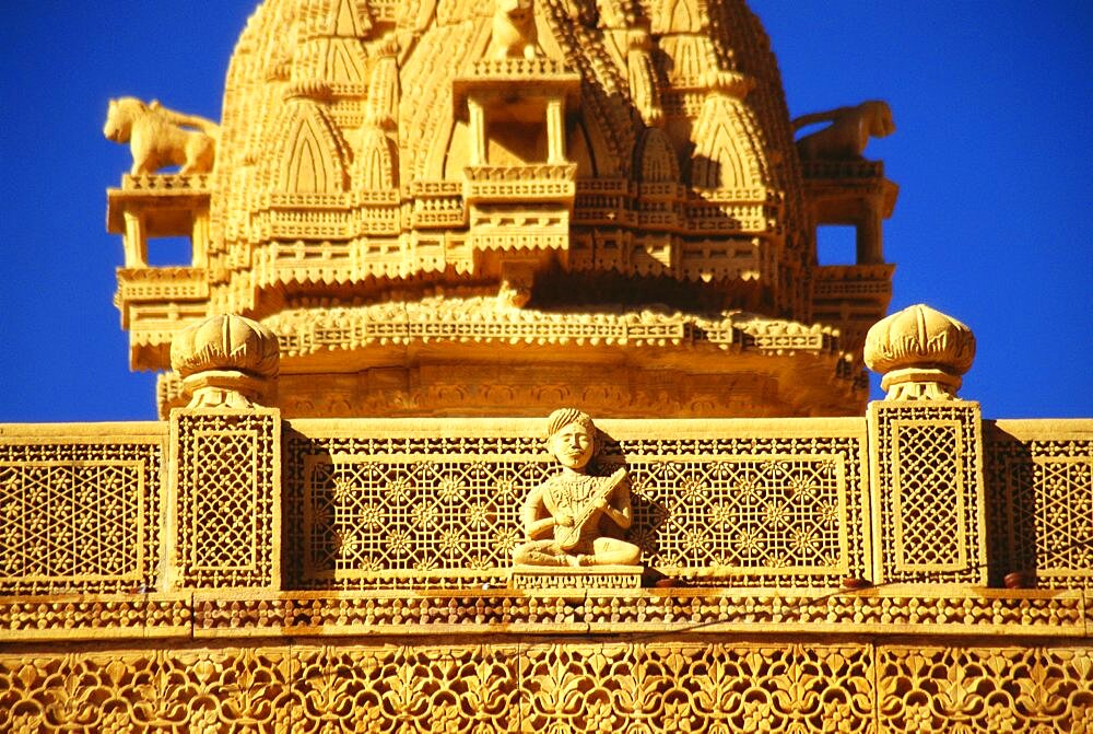 Low angle view of a monument, Jaisalmer, Rajasthan, India