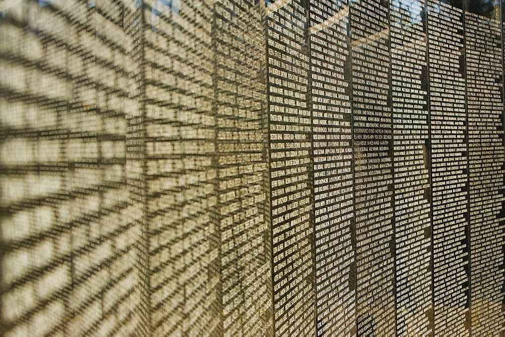 Close-up of text on a memorial wall