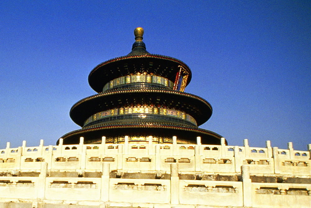 Low angle view of a temple, Temple of Heaven, Forbidden City, Beijing, China