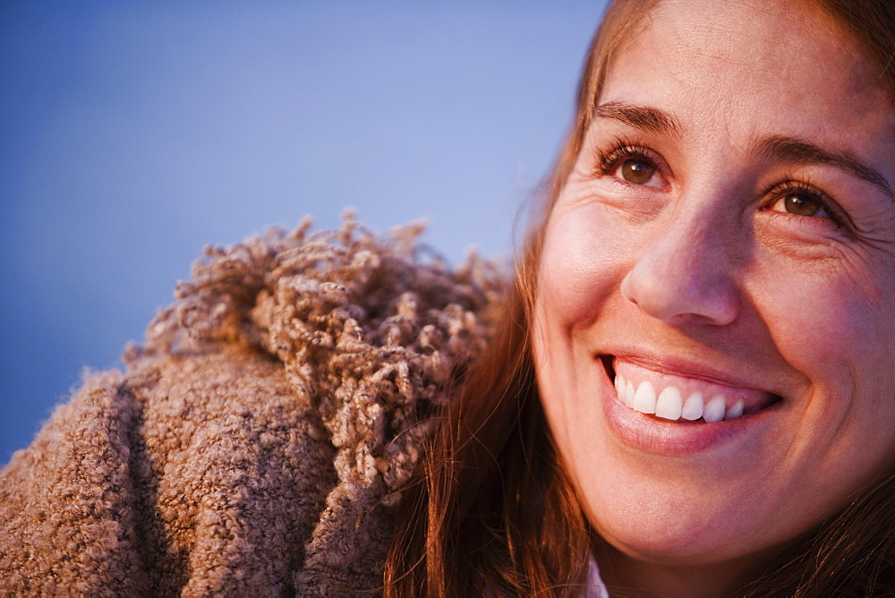 Close-up of a mid adult woman smiling