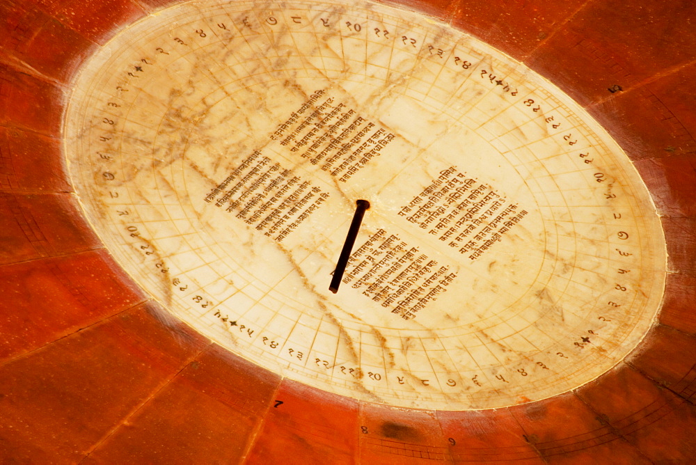 Sun dial at an observatory, Jantar Mantar, Jaipur, Rajasthan, India