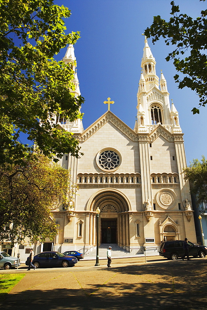 Facade of a church, San Francisco, California, USA