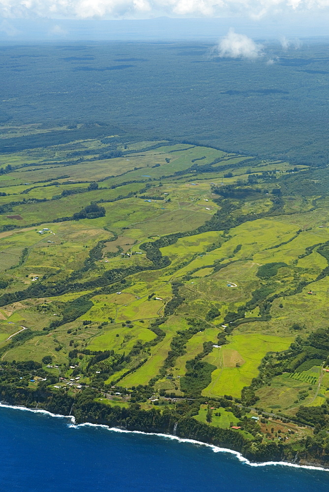 Aerial view of a landscape, Hilo, Big Island, Hawaii Islands, USA