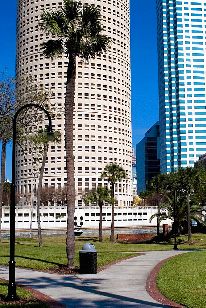 Skyscrapers in a city, Plant Park, University of Tampa, Tampa, Florida, USA