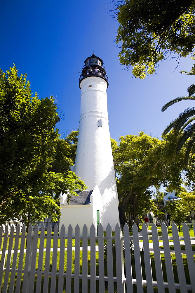 Low angle view of a lighthouse, Key West Lighthouse Museum, Key West, Florida, USA