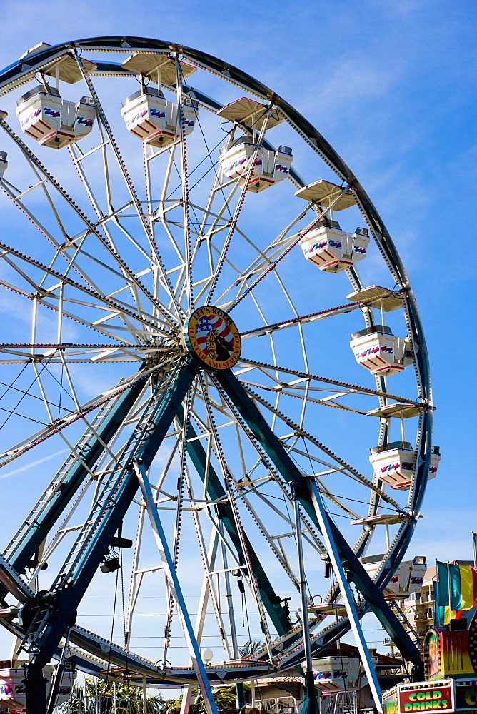 Low angle view of a ferris wheel, Riverfront Park, Cocoa Village, Cocoa Beach, Florida, USA