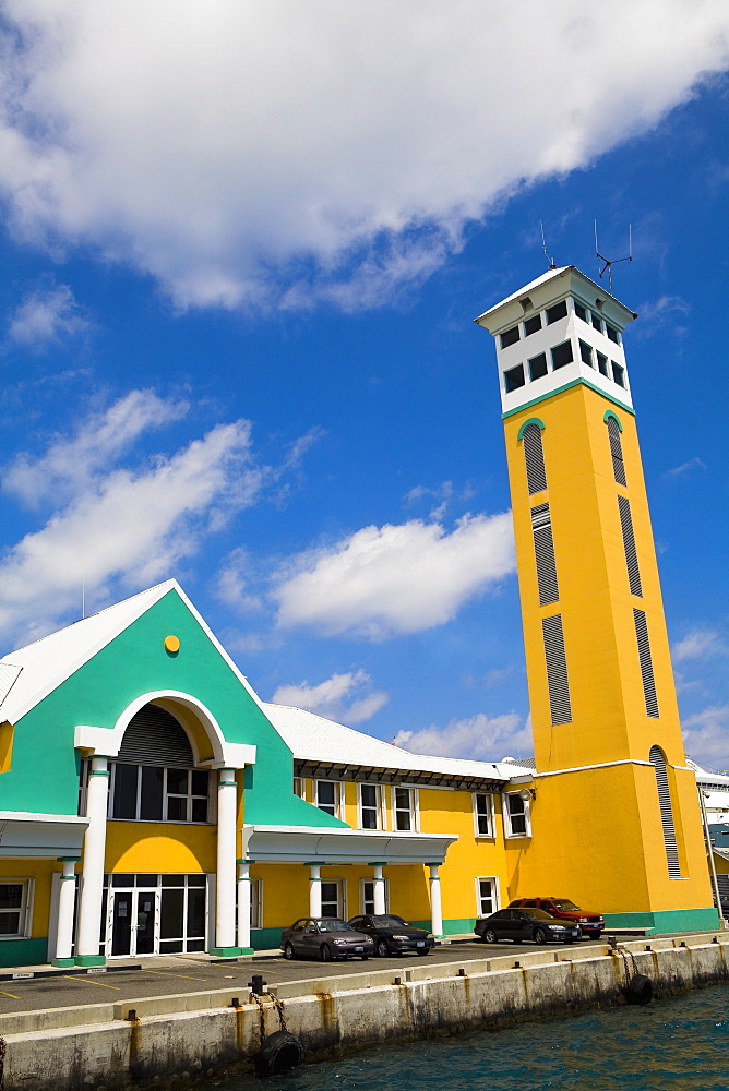 Facade of a building, Harbor Control Tower, Nassau, Bahamas