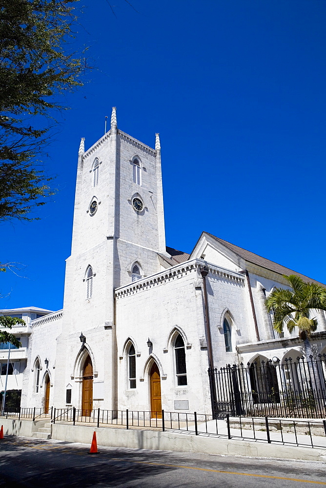 Low angle view of a church, Christ Church Cathedral, Nassau, Bahamas