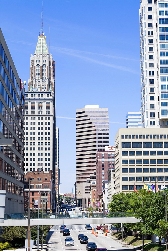 Skyscrapers in a city, Baltimore, Maryland, USA