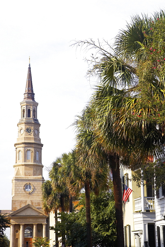 Low angle view of a church, St. Philip's Church, Charleston, South Carolina, USA