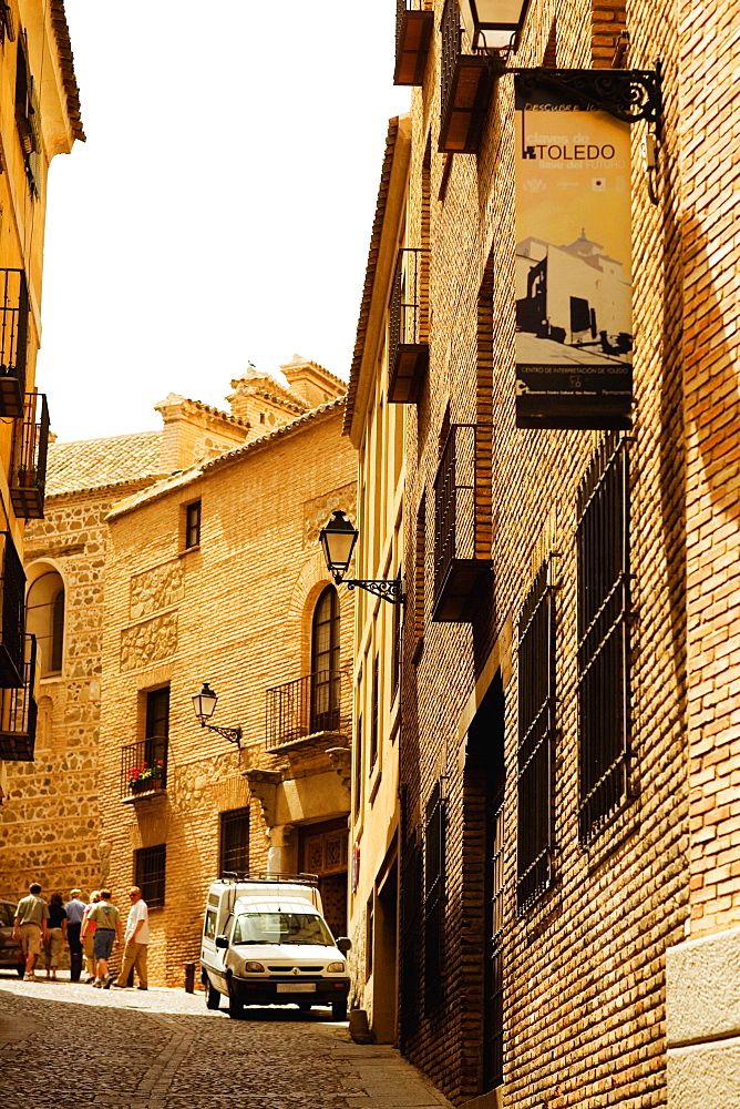 Tourists walking on the street, Toledo, Spain