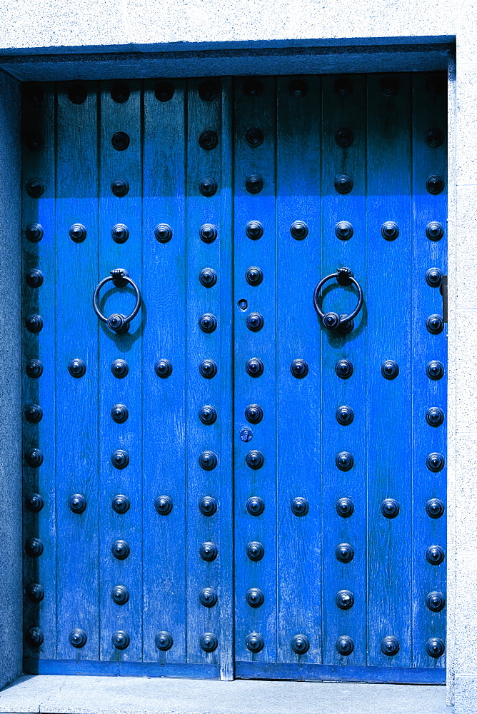 Closed door of a house, Toledo, Spain